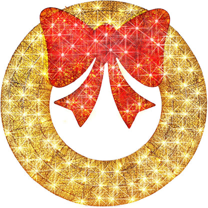 Wreathly™ HaloGlow Light-Up Wreath