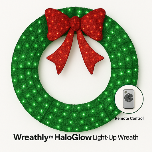 Wreathly™ HaloGlow Light-Up Wreath